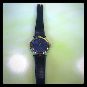 Luxury Pierre Cardin wristwatch gold&blue vintage